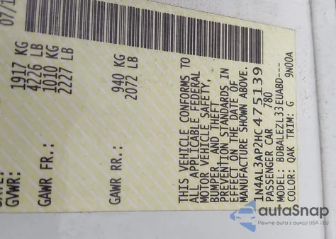 2017 Nissan Altima 2.5 S from USA, damaged, VIN 1N4AL3AP2HC475139